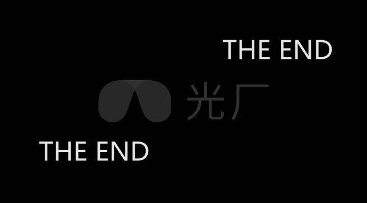 theend英文人声结束片尾字幕
