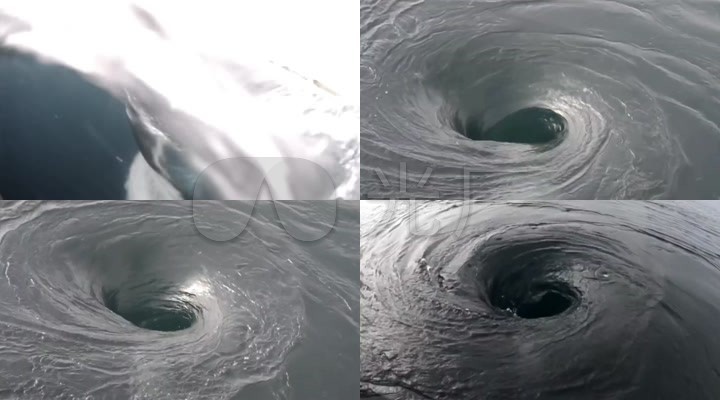 高清海中海洋大海湖水湖中旋涡水中漩涡海中漩涡实拍拍摄近景特写