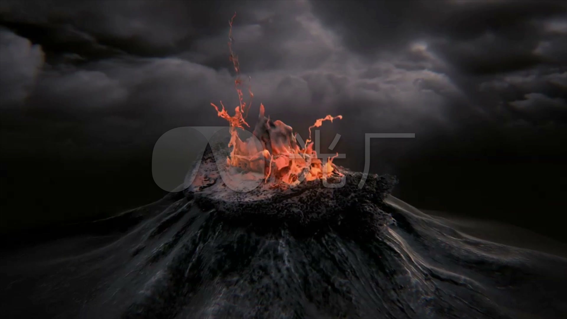 火山爆发_1920x1080_高清视频素材下载(编号:1277880)