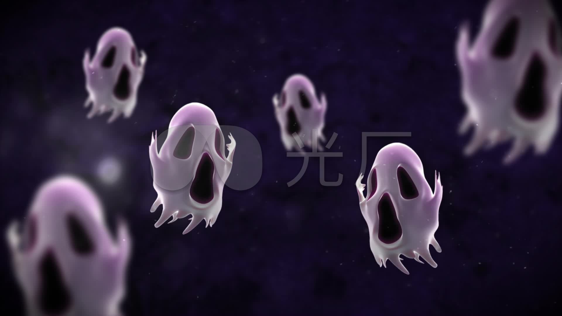 幽灵鬼魂卡通版_1920x1080_高清视频素材下载(编号:)