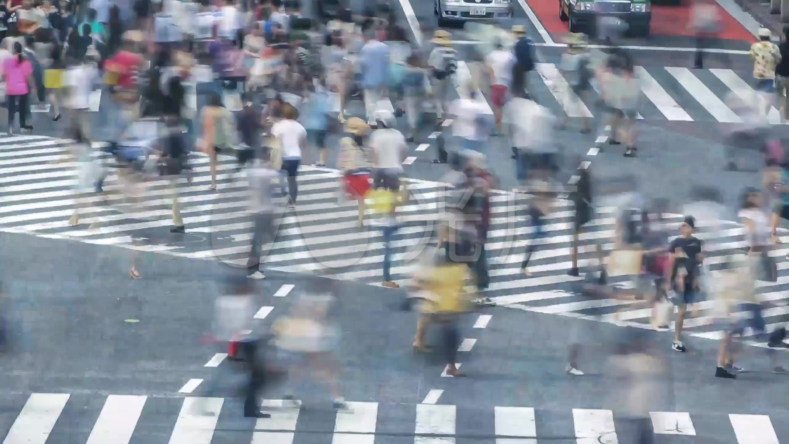 都市城市人潮拥挤车流人流人群人海街头行走