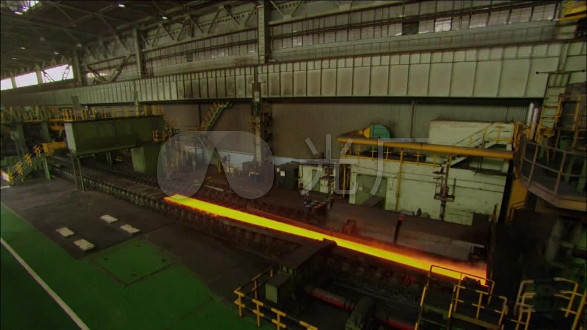 上海宝钢 钢铁厂生产车间 重工