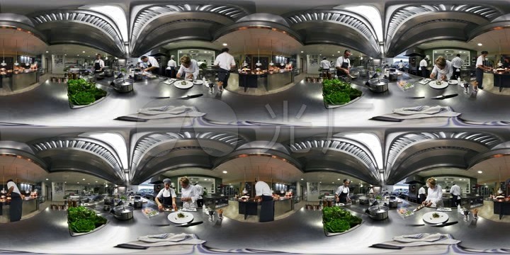 【vr全景】高档餐厅厨房