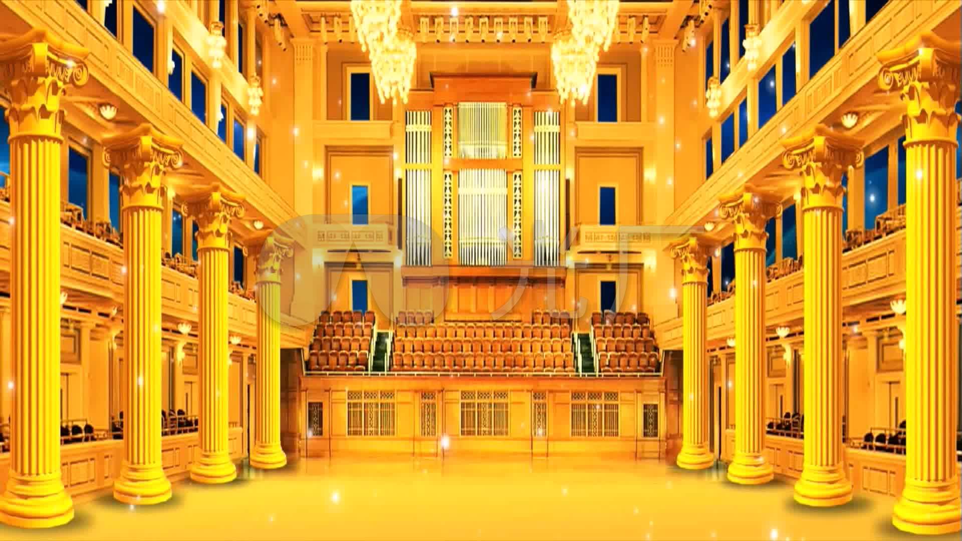 金色大厅 宫殿视频素材