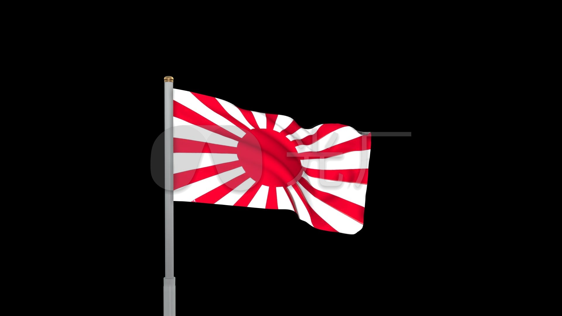 日本国旗_1920x1080_高清视频素材下载(编号:1303808)
