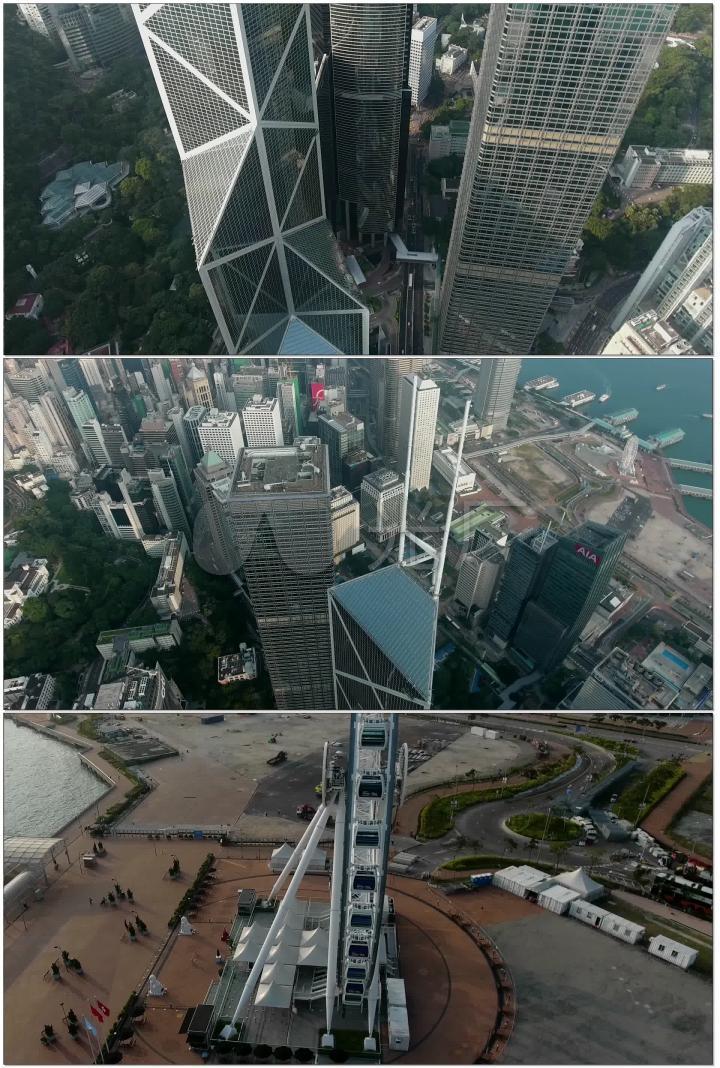 4k航拍香港中环美景