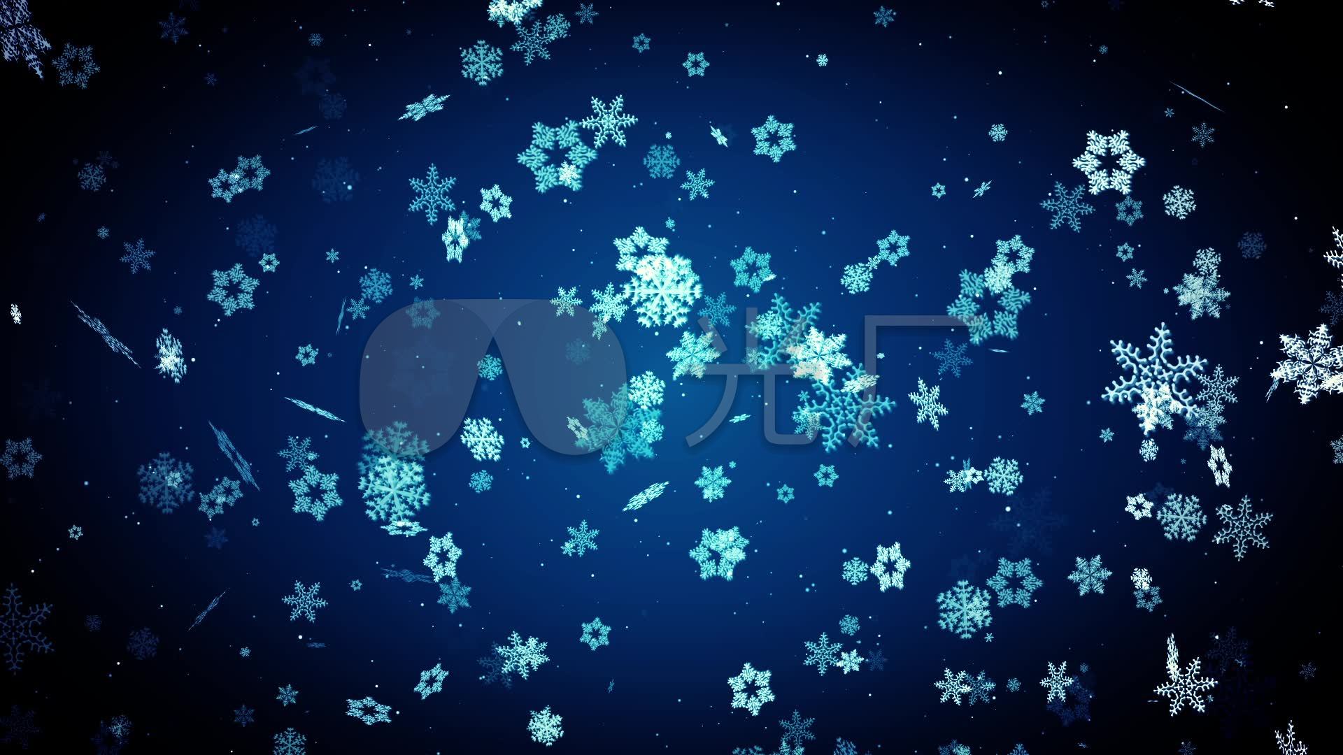 闪光粒子雪花童话梦幻相册视频庆祝祝福圣诞_1920x1080_高清视频素材