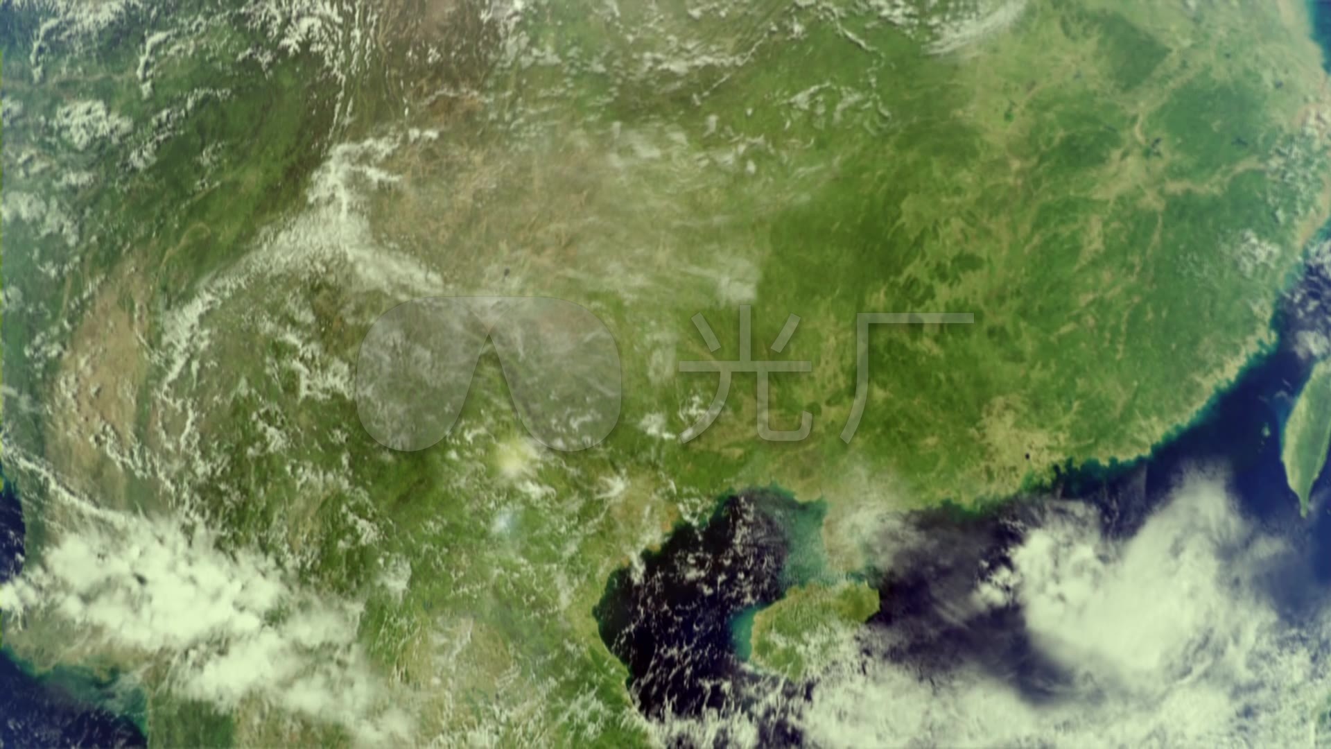 中国南部南海卫星地图_1920X1080_高清视频