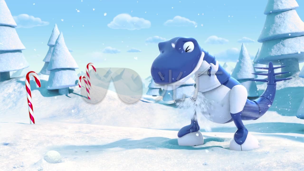 卡通儿童玩具视频恐龙高清_1280X720_新兵视打乌海卡通冰雪图片