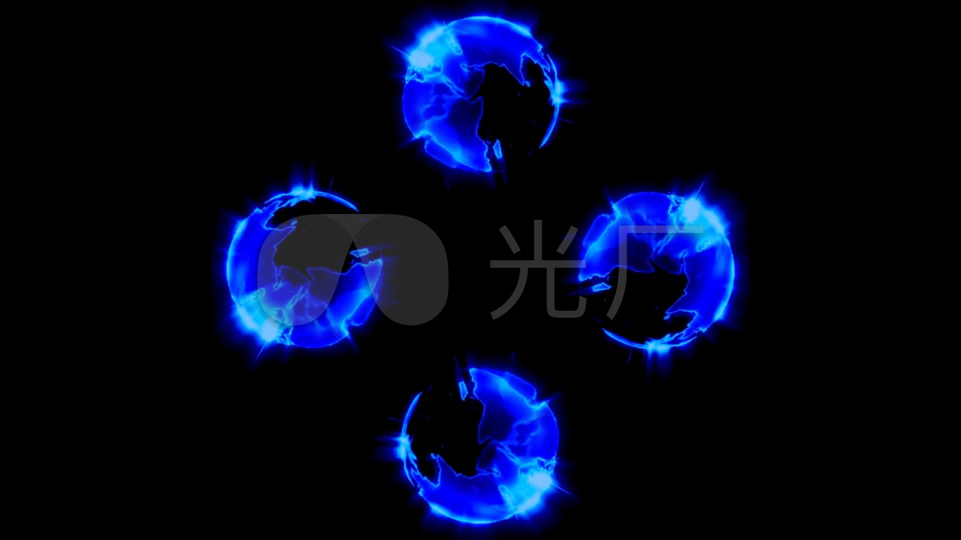 3d全息投影360度创意vr视频素材_1920x1080_高清视频素材下载(编号