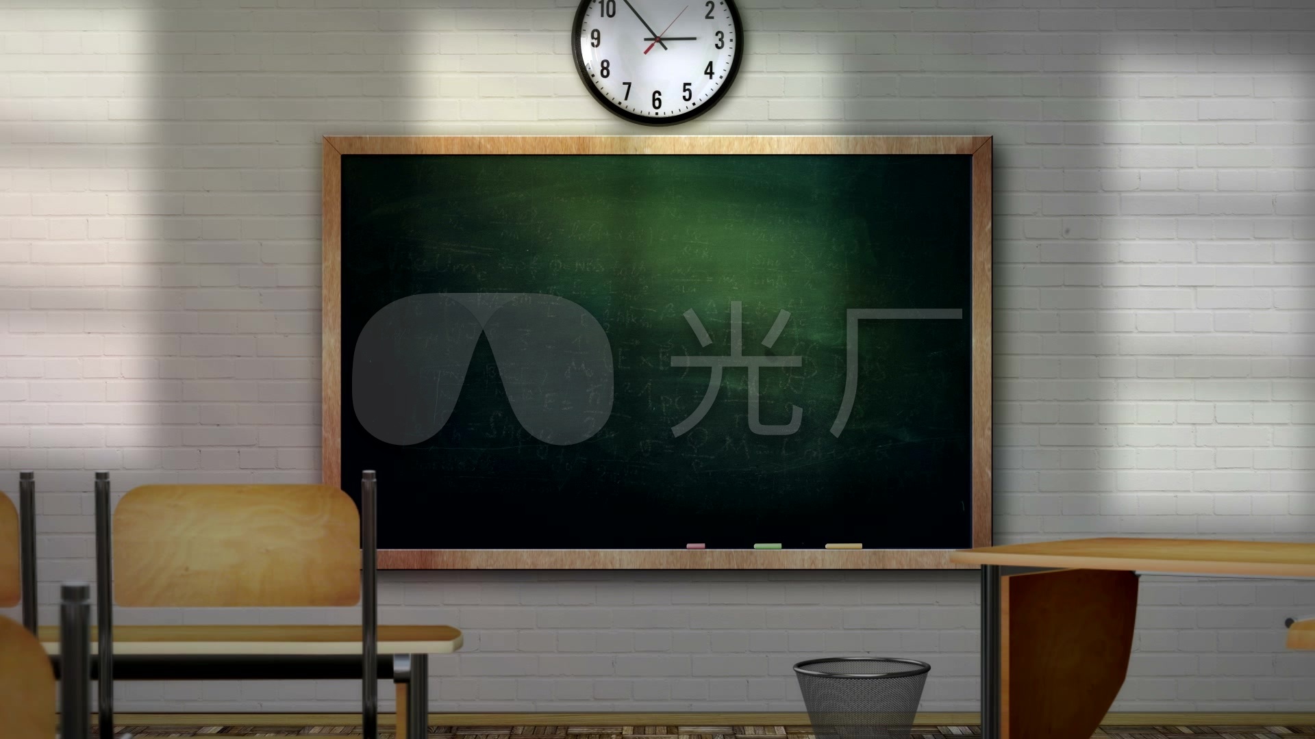 黑板学校教室动态背景视频素材
