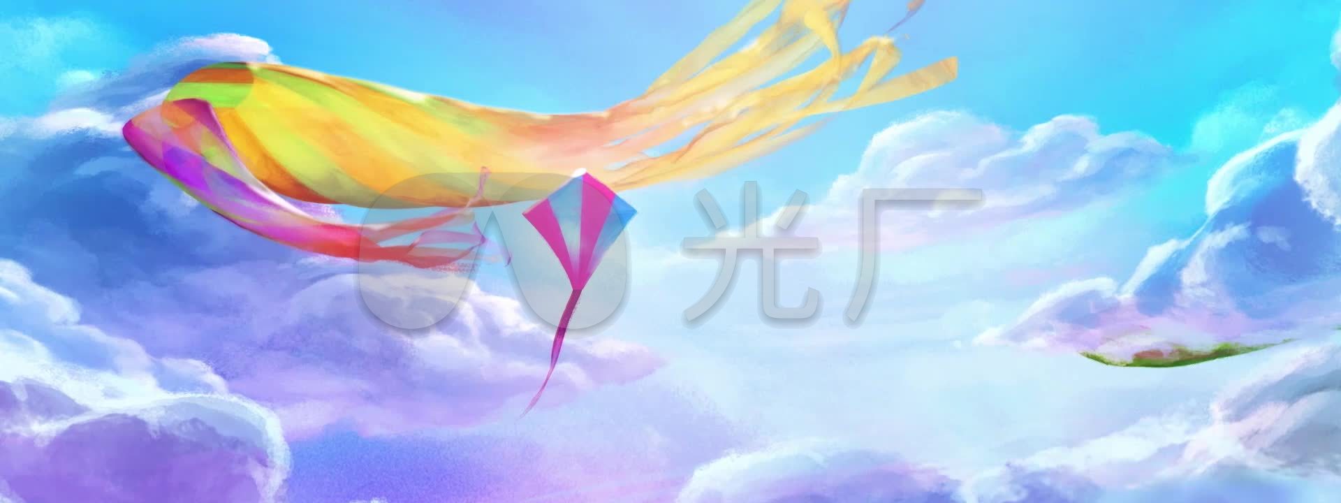 唯美三维动画合集风筝心脏流淌的水晶