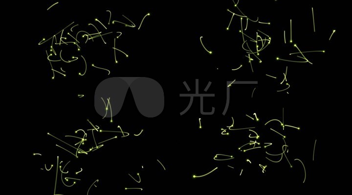 金色粒子线条运动背景led视频素材