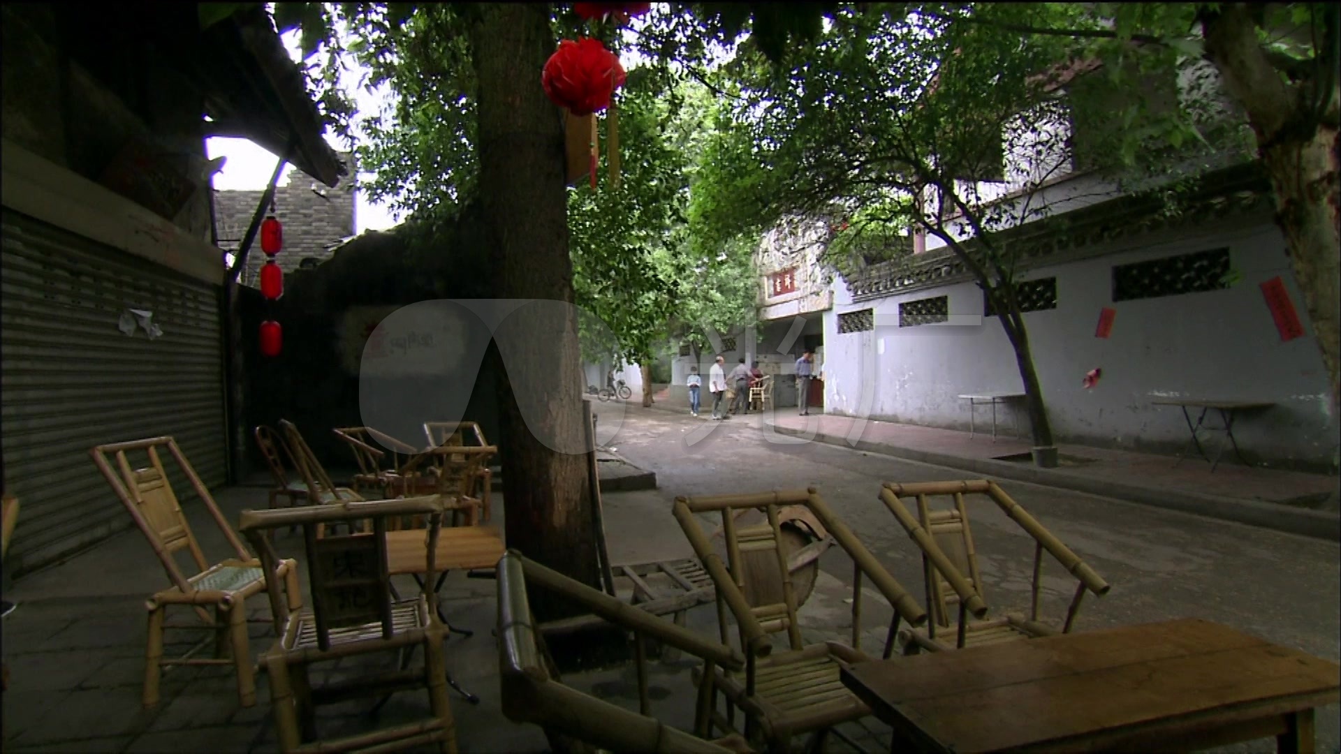 成都宽巷子古街茶铺茶社上班
