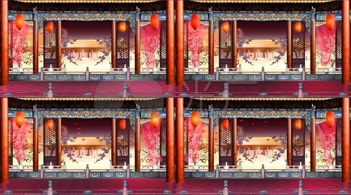 戏曲古戏台古典舞台中国风