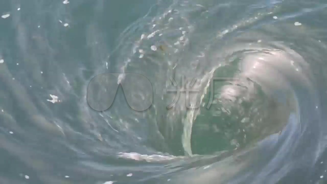 漩涡涡流;混乱纷乱洋海洋大海游泳眩晕_1280x720_高清视频素材下载