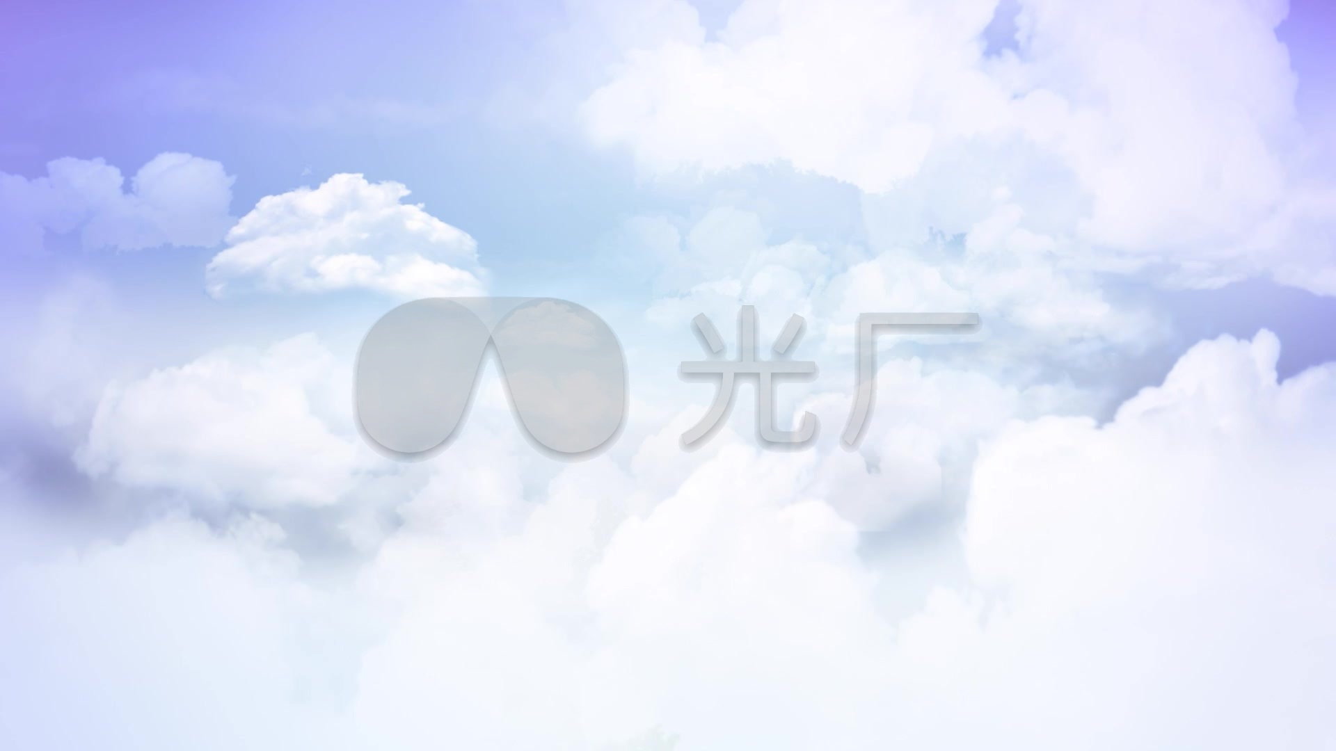蓝天白云阳光晴空万里led动态背景视频