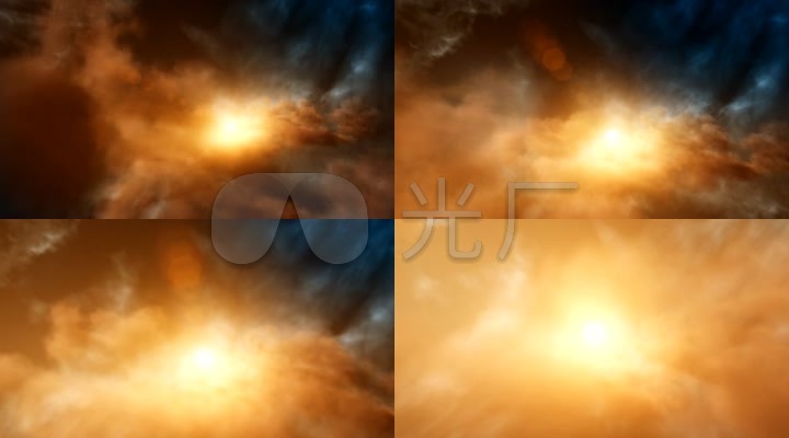 高清星空云端空间粒子炫酷视频素材