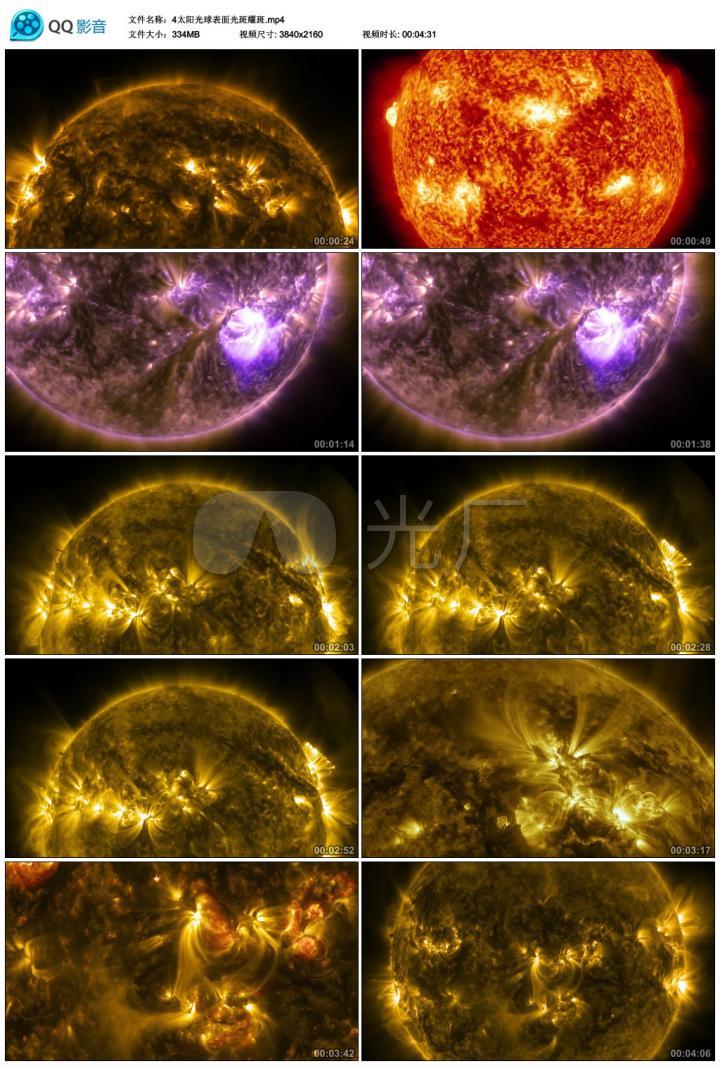 4太阳光球表面光斑耀斑