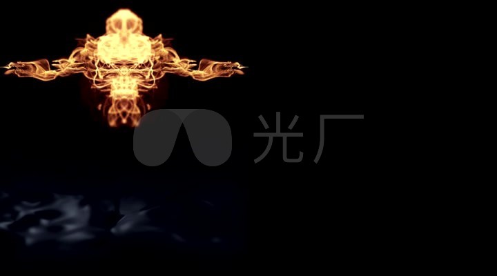 火焰logo动画片头后期素材