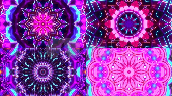 原创大气金属感VJ节奏炫色派对背景6