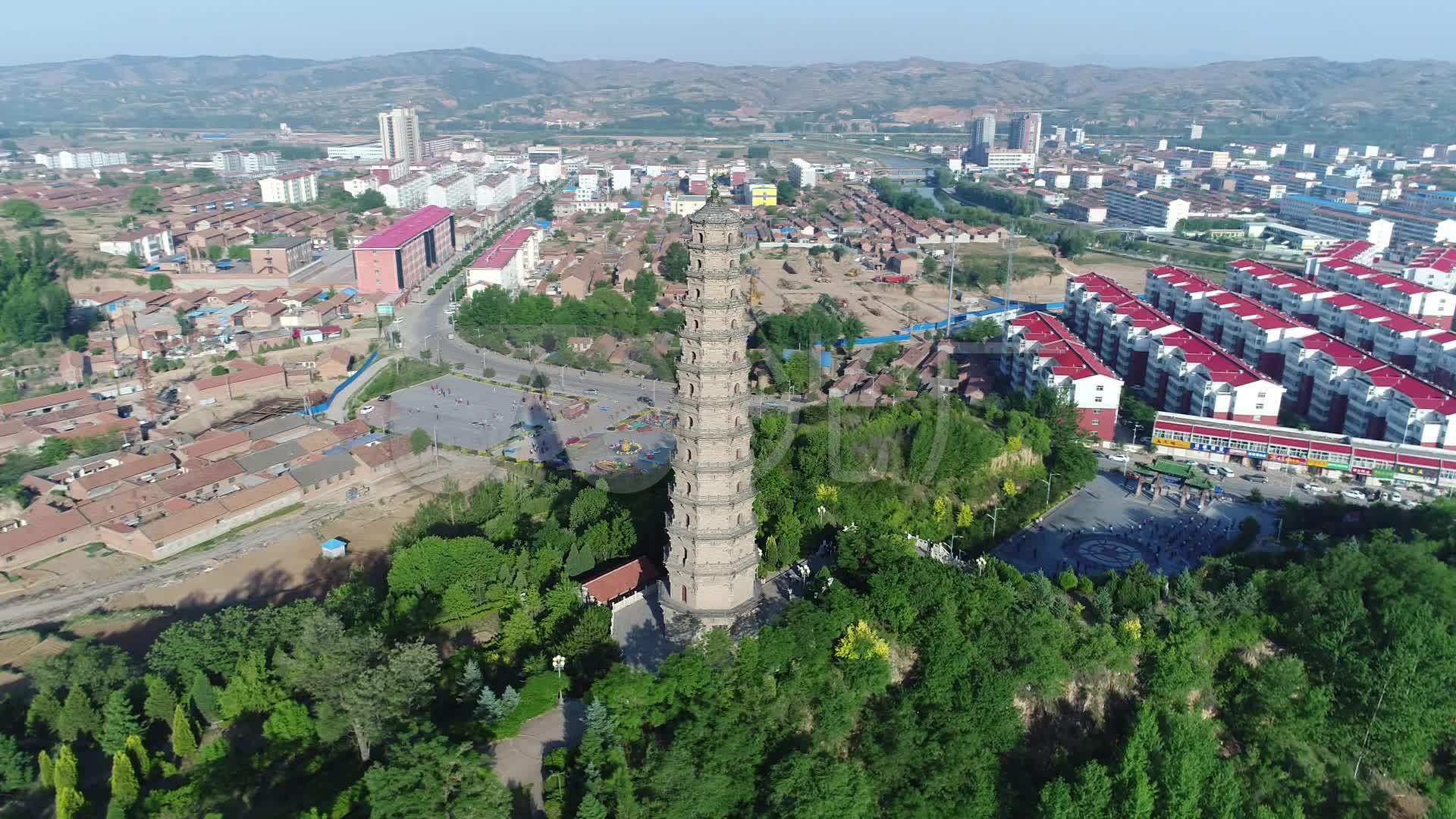 航拍山西榆社