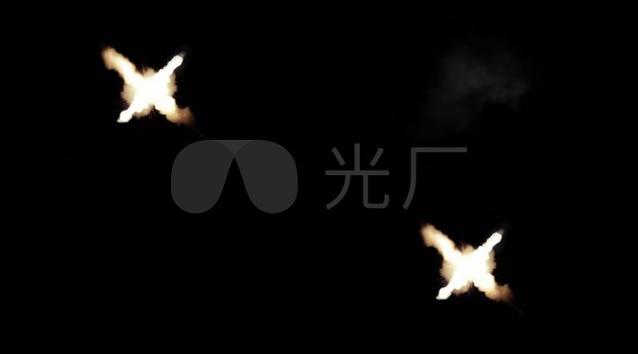 枪口炮口射击火花火星喷射影视