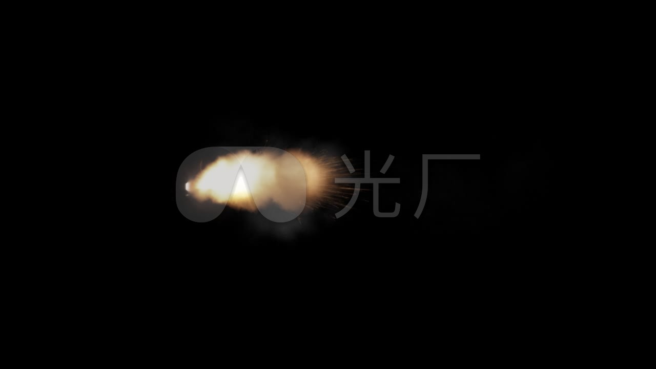 枪口炮口射击火花火星喷射_11_1280x720_高清视频素材