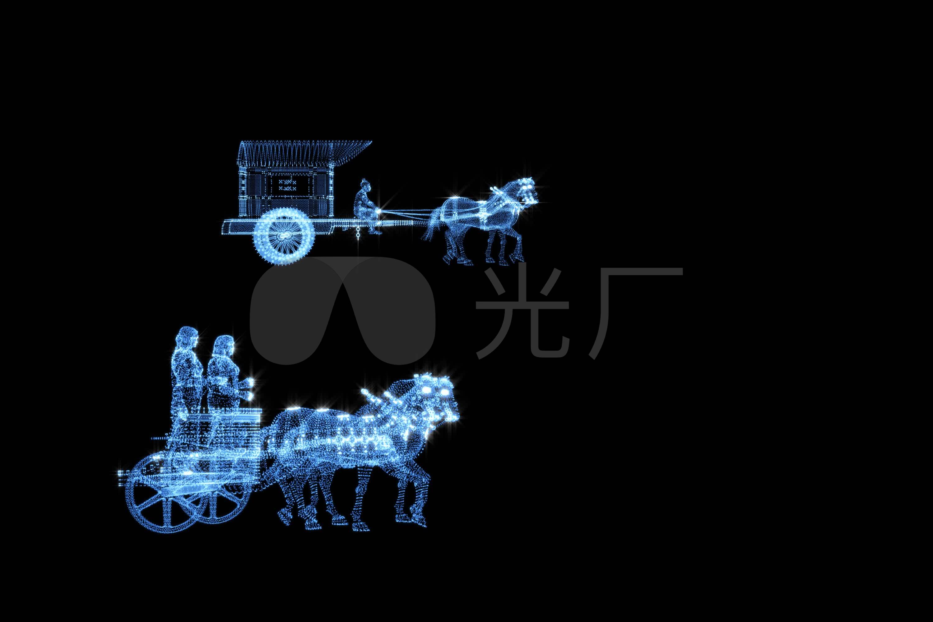 古人马车_3000x2000_高清视频素材下载(编号:1397384)
