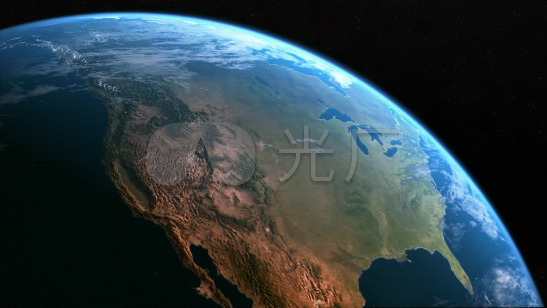 俯瞰地球荒漠化美国西部_1912x1080_高清视频素材下载