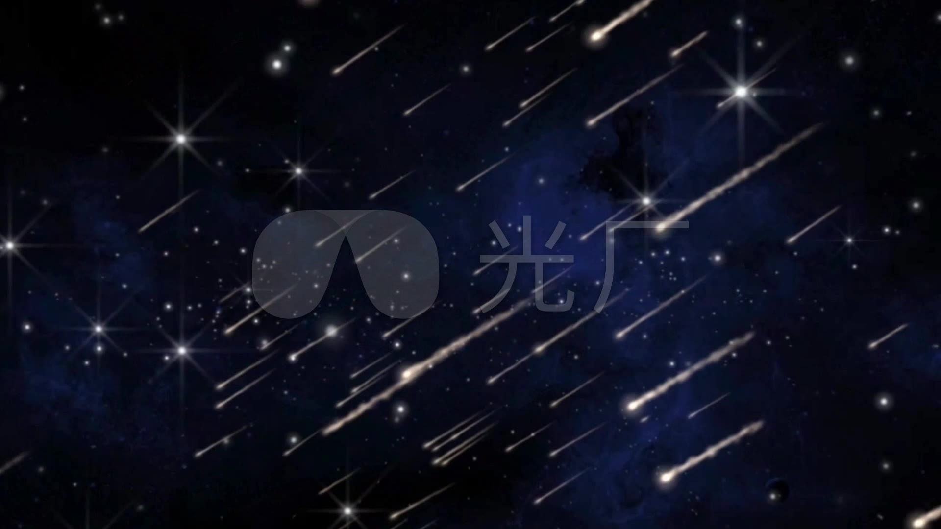 神秘星空流星大气唯美_1920x1080_高清视频素材下载
