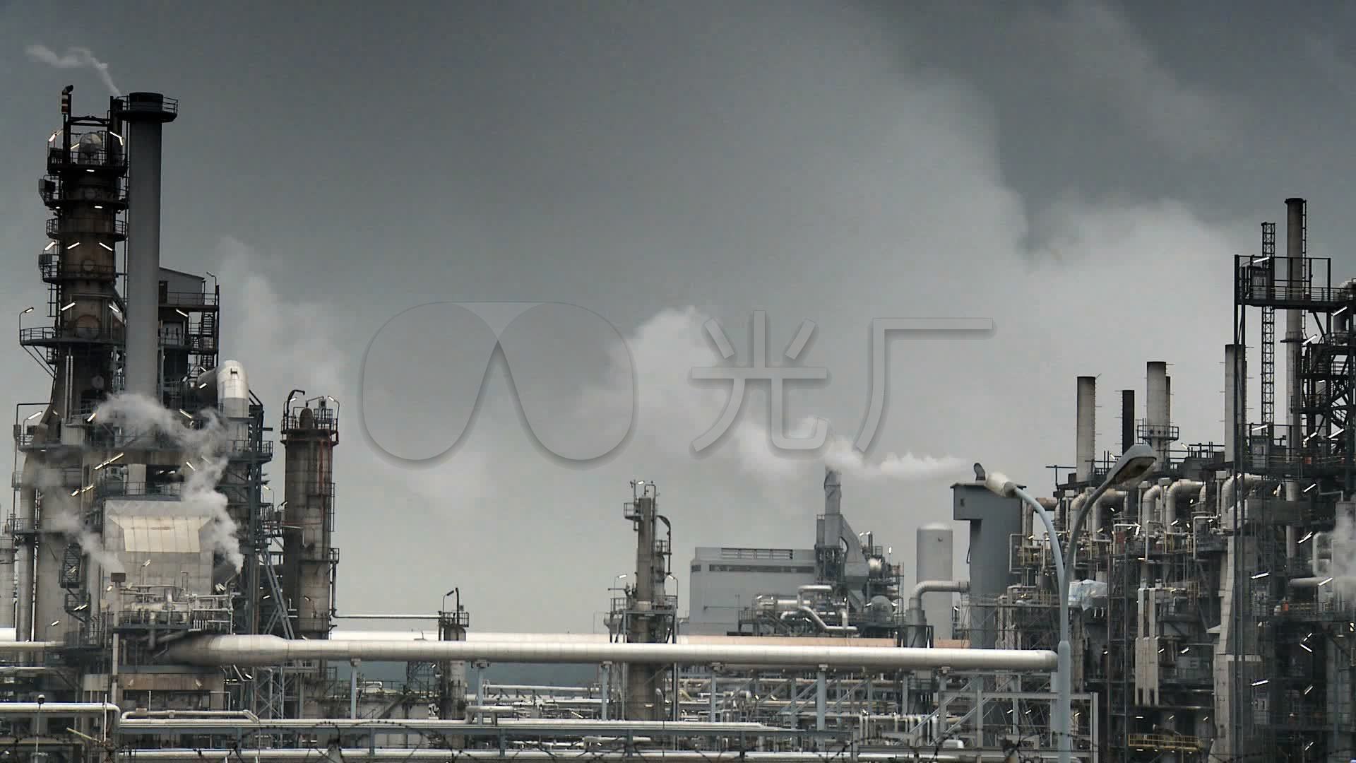 化工厂高清实拍视频素材