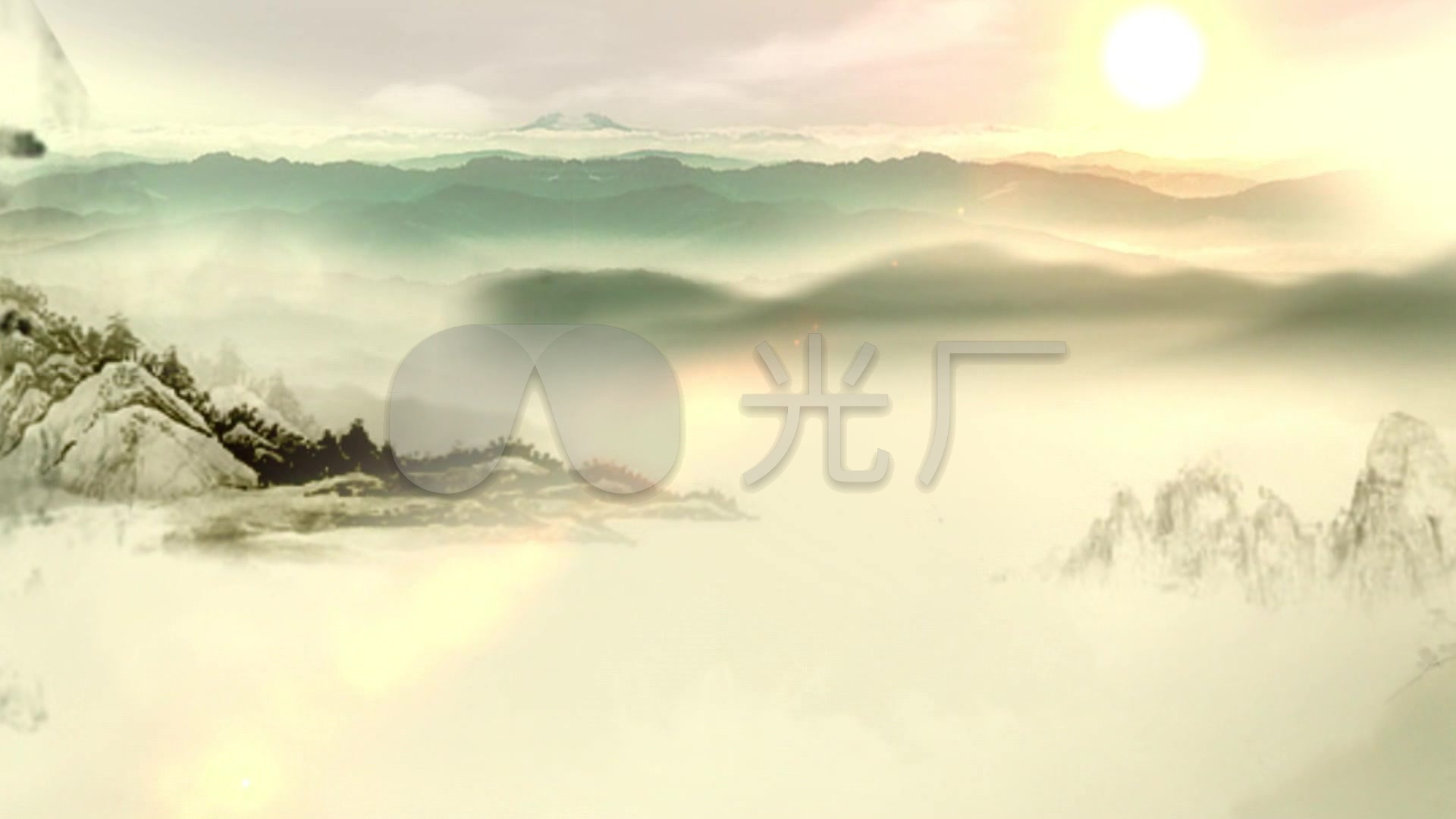 1920*1080水墨画,1920*1080太空 江山如画国画视频_1920x1080_高清视频素材下载(编号