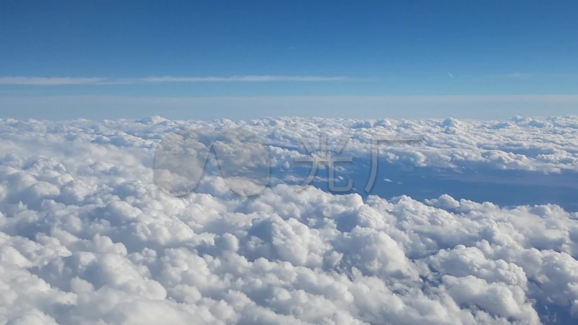 航拍云层飞机上拍云层白云滚滚_1920x1080_高清视频