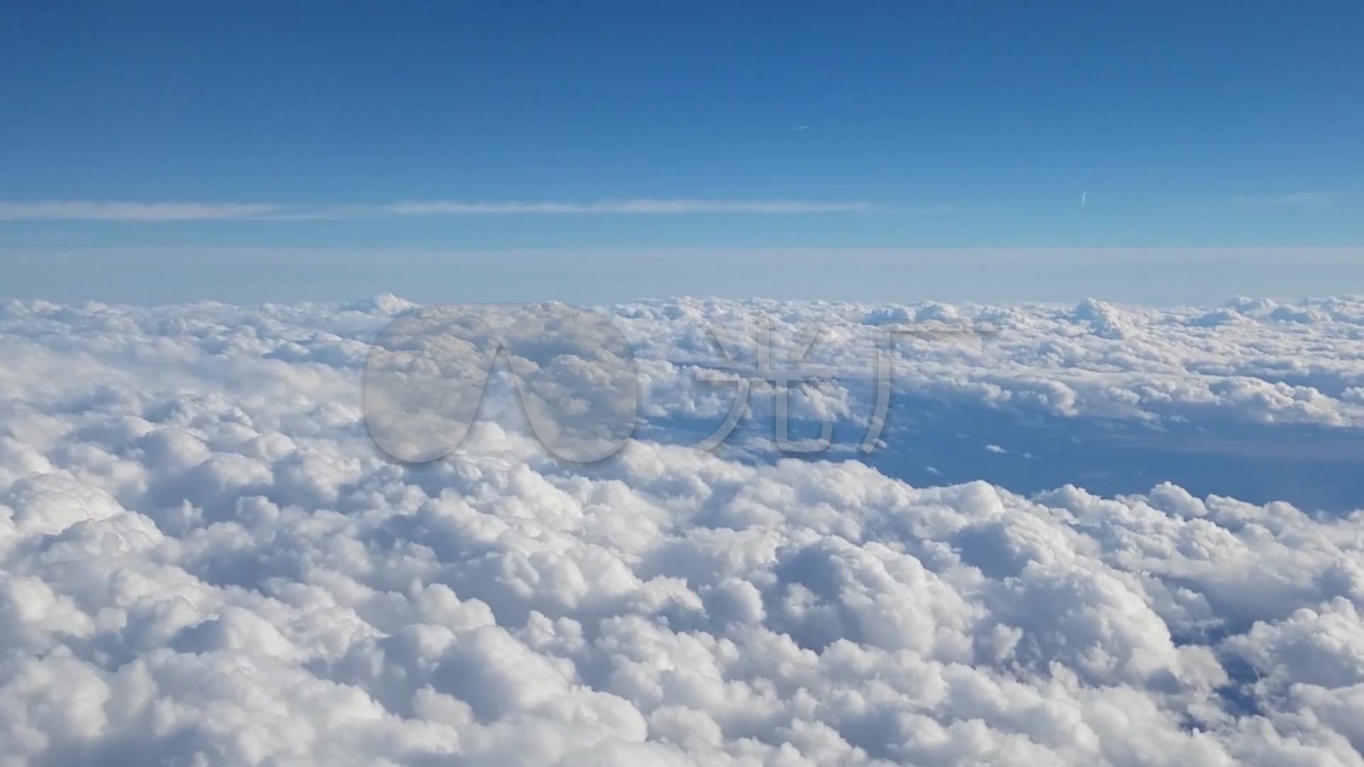 航拍云层飞机上拍云层白云滚滚_1920x1080_高清视频