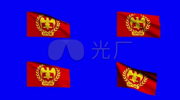 罗马帝国spqr旗帜