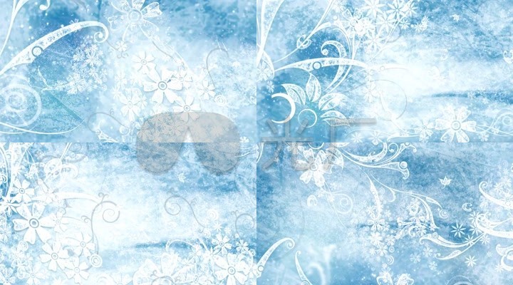 浪漫雪花冰晶