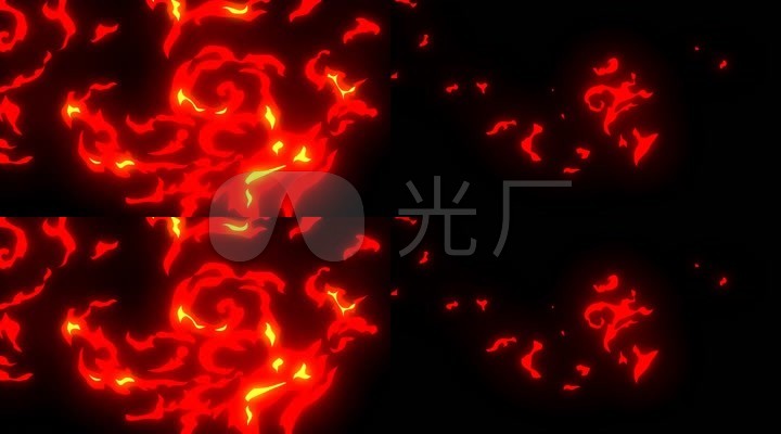 mgloop动画火焰矢量动漫