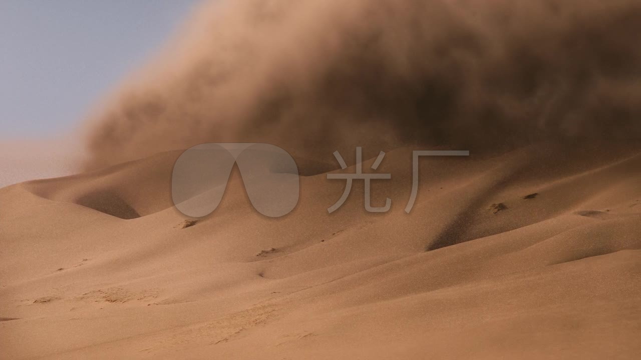 沙尘暴强烈的沙暴_1280x720_高清视频素材下载(编号:)