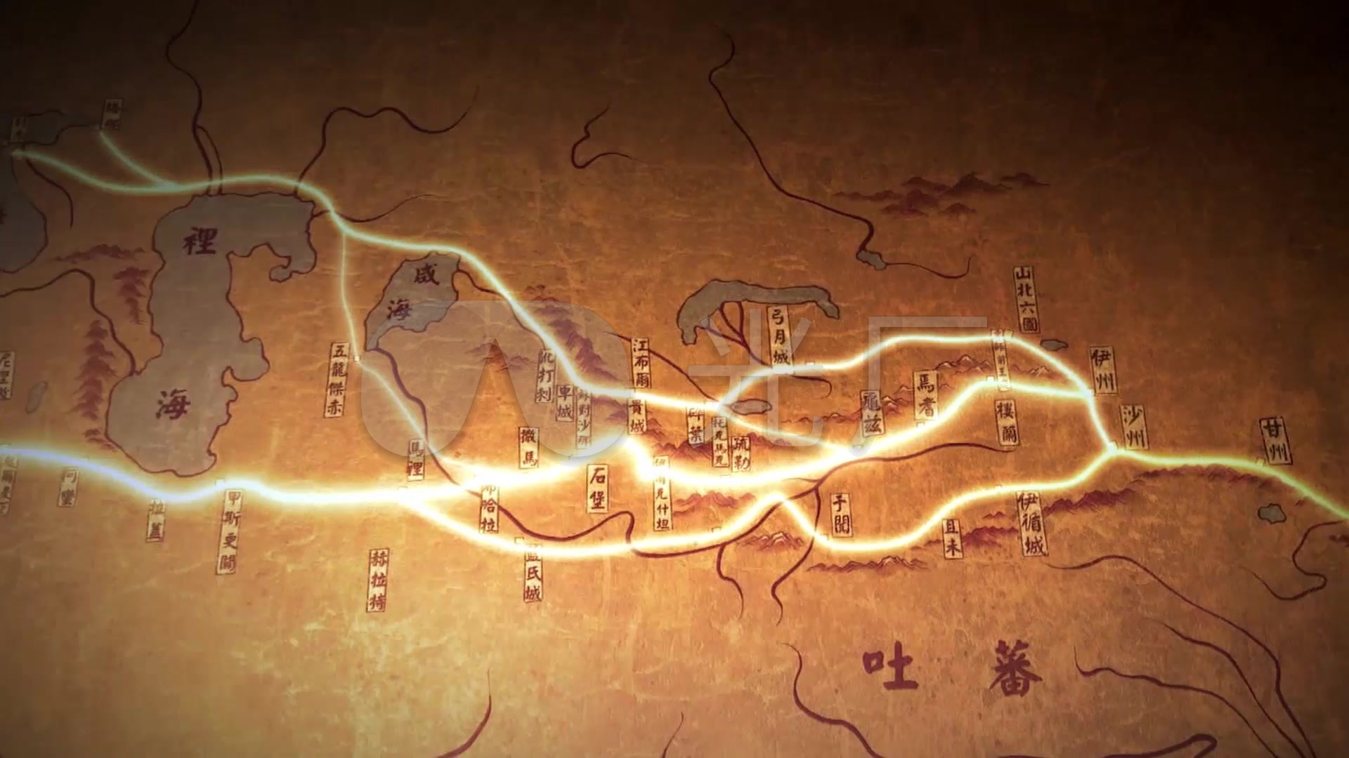 古代丝绸之路历史文明_1920x1080_高清视频素材下载