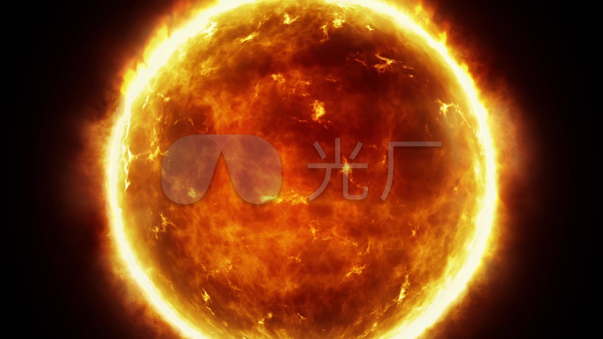 大气空拍火星球素材