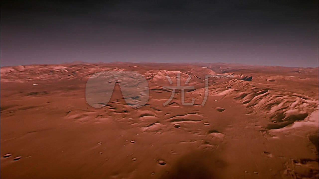 航拍火星表面火星地表地貌风光_1280x720_高清视频(:)