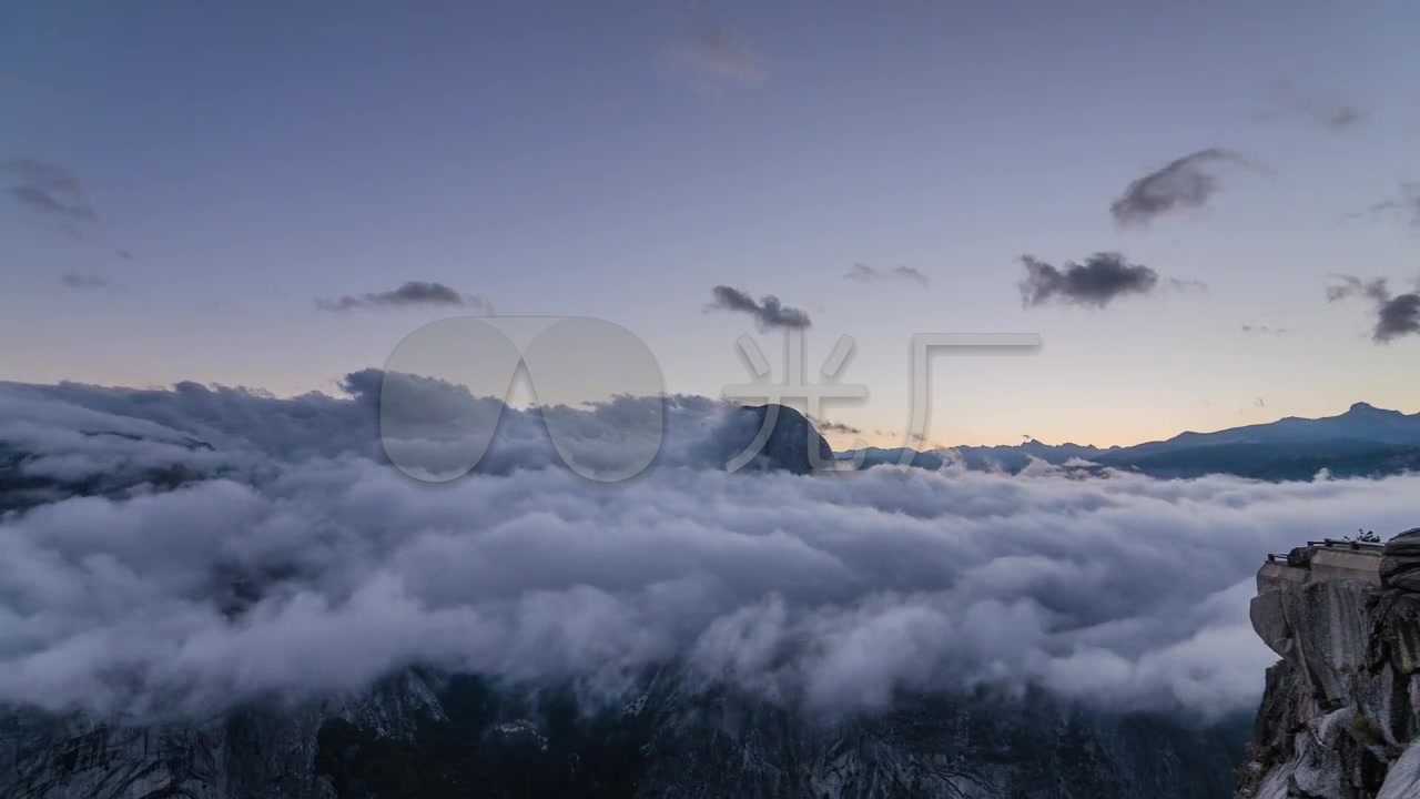 大自然河流云海翻腾美景_1280x720_高清视频素材下载