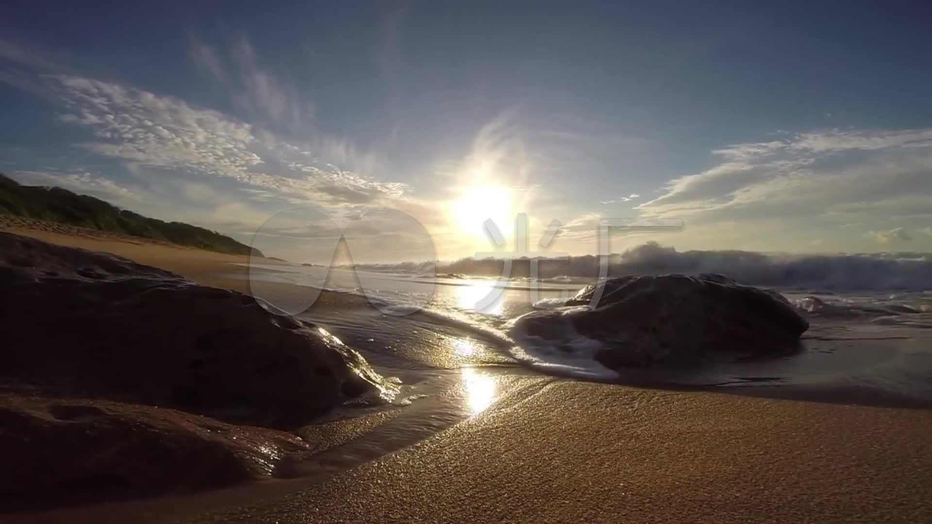 大浪淘沙海边沙滩_1920x1080_高清视频素材下载(编号:1444449)_实拍