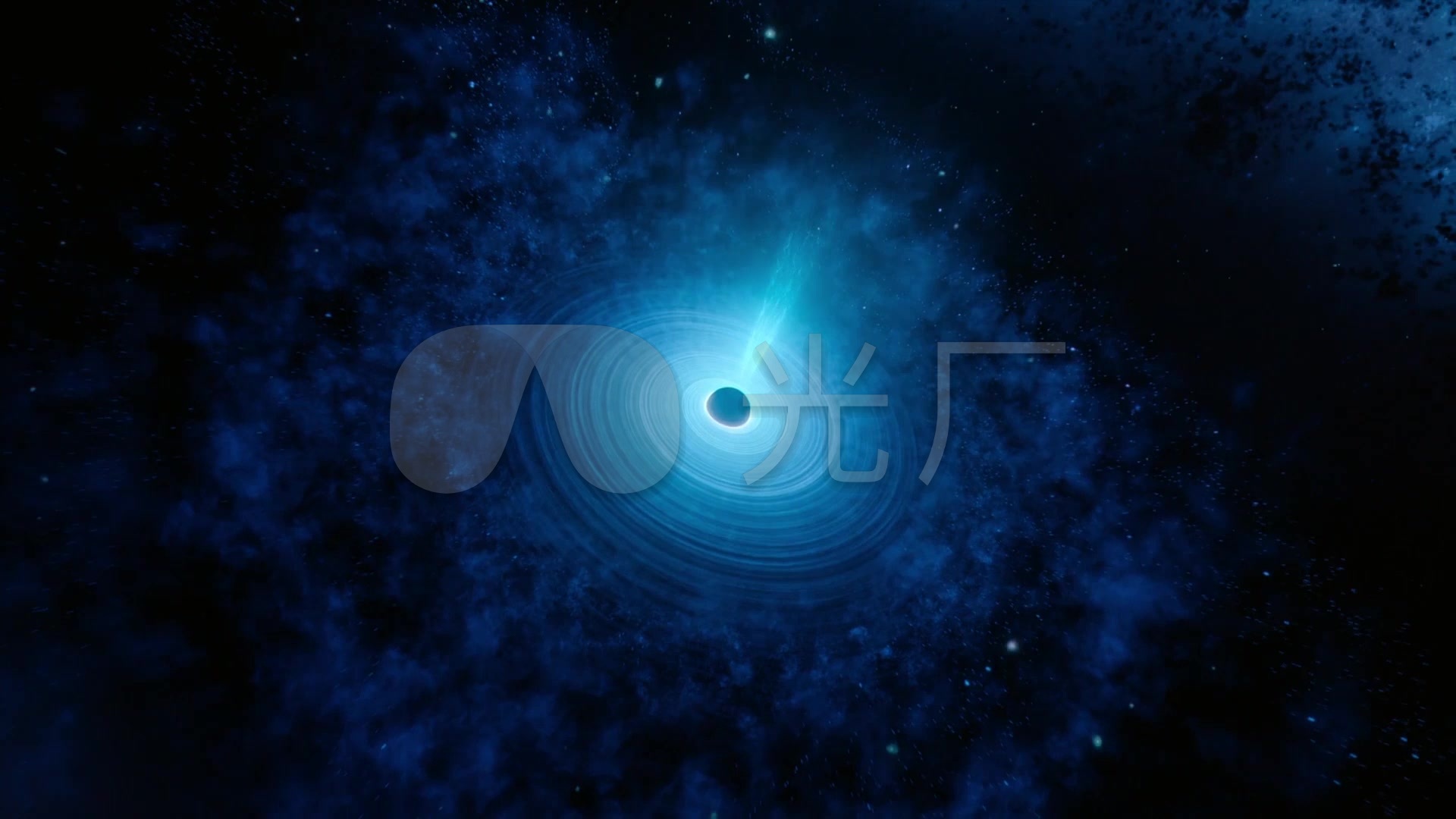 星系中的黑洞_1920x1080_高清视频素材下载(编号:)