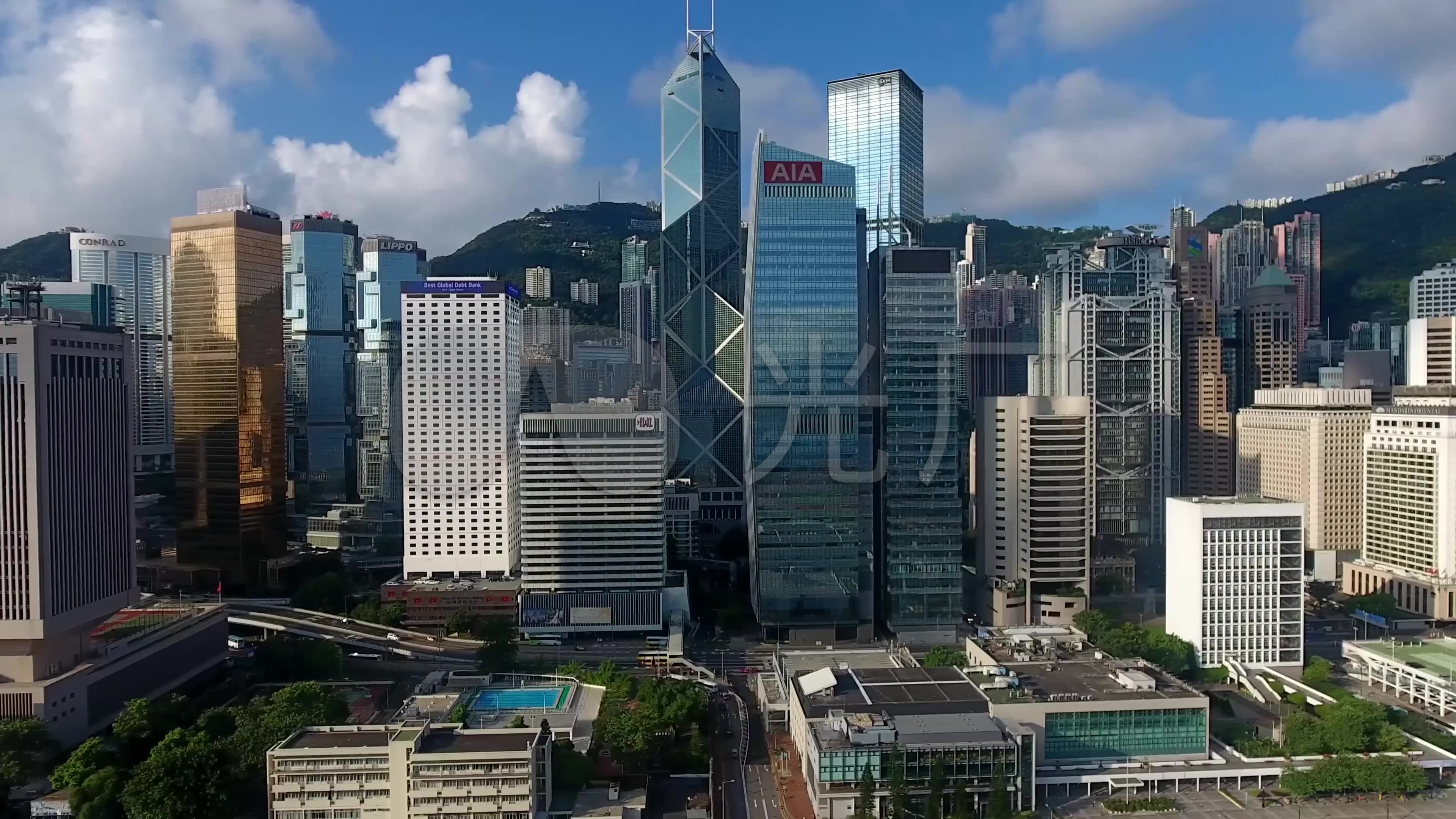 4k香港大都市航拍