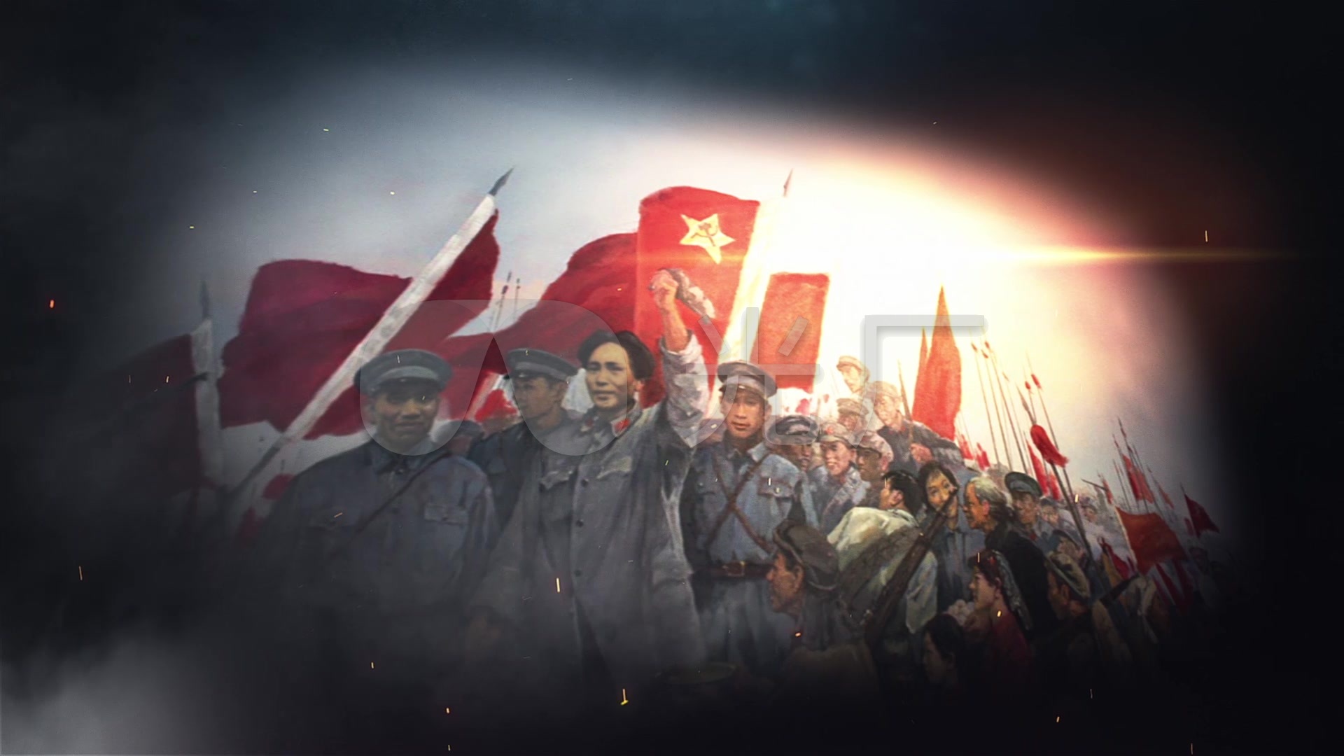 八一南昌起义建军节90周年片头,可添加字