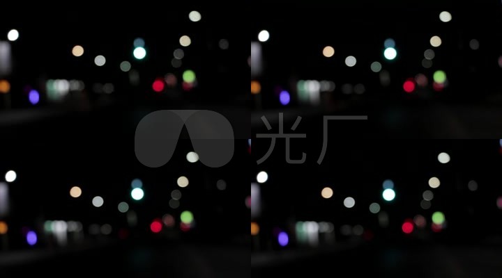 散光灯光夜间公路街头背景素材 【声明】vj师网所有原创作品(含预览