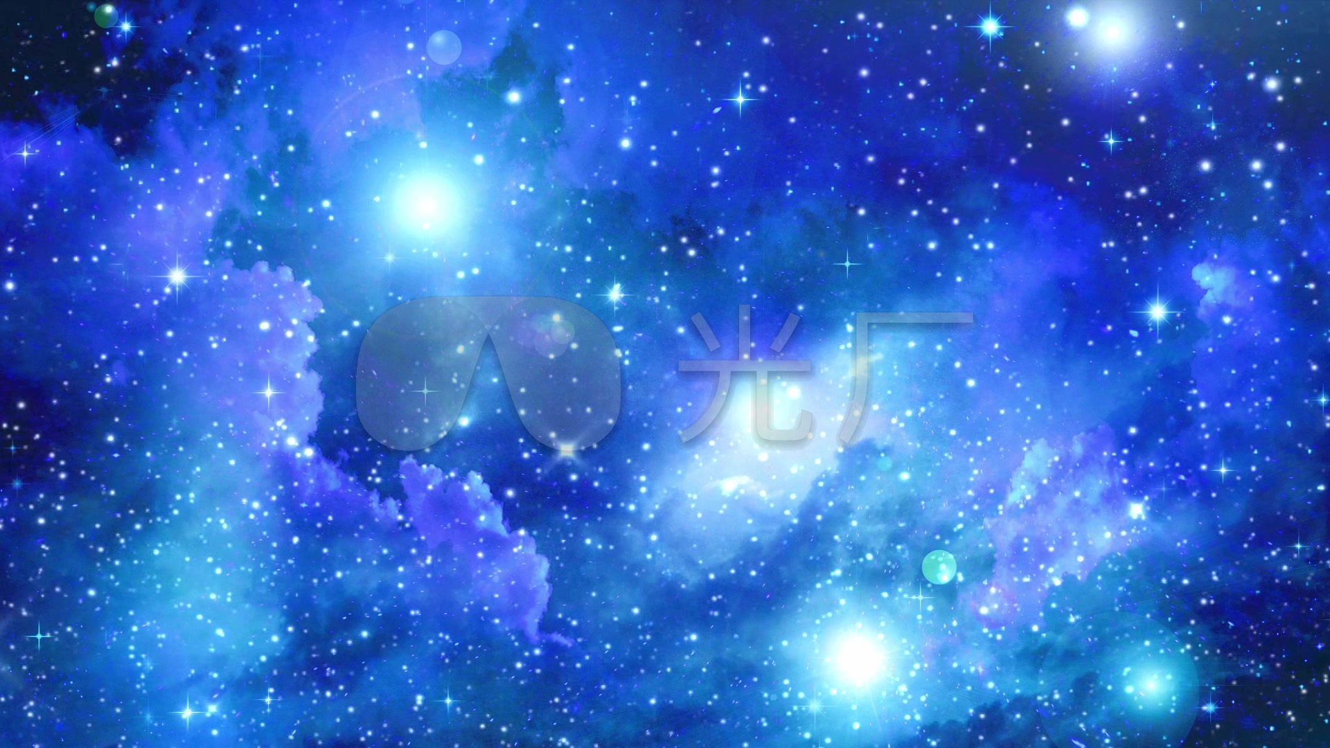1920x1080星空壁纸,星空蓝光1080壁纸 唯美蓝色大气星空星光闪闪背景视频_1920x1080_高清