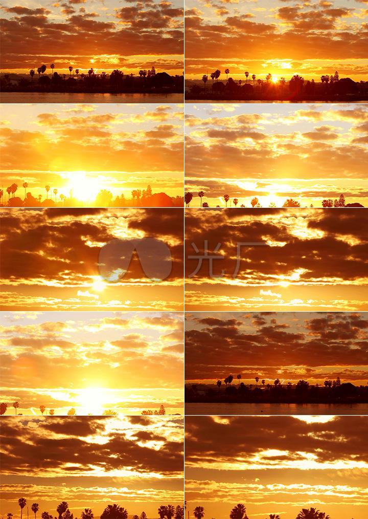 日出夏天炎热天气4k视频素材